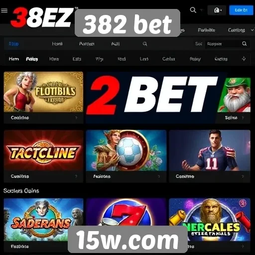 Principais categorias de jogos disponíveis em 382 bet