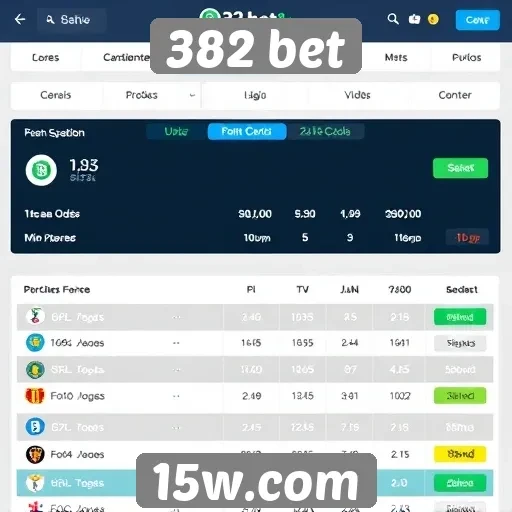 Comparação de odds em diferentes jogos no 382 bet
