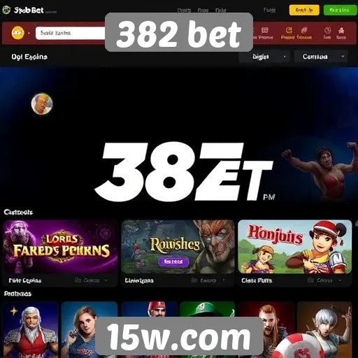 Visão geral dos jogos disponíveis no site 382 bet